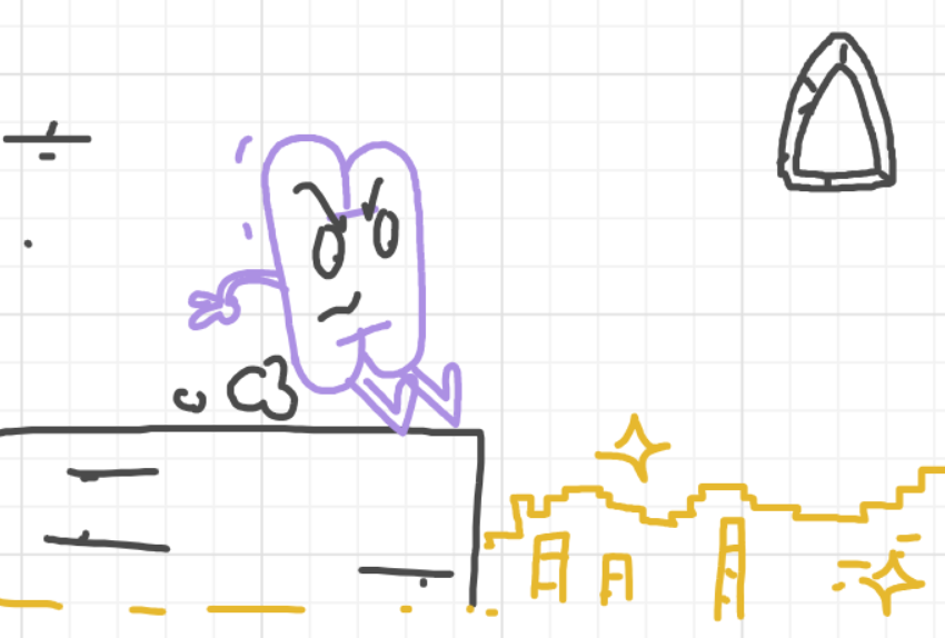 A panel from I've Been Everywhere, Man, episode nine of the Board Boards object show by Furretwalk/WalkingFurret.